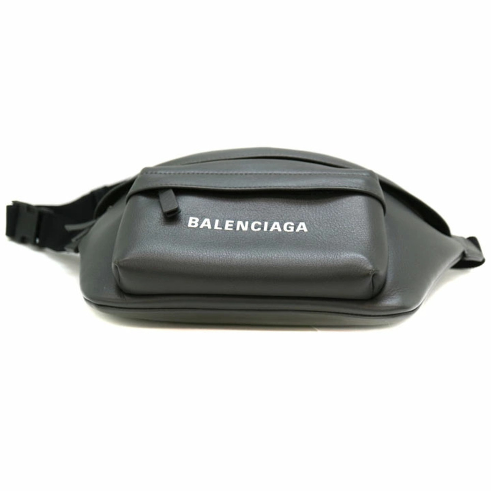 BALENCIAGA Waist Clutch Bag Leather Gray - Picture 5 of 6